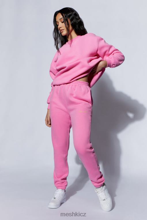 oblečení Meshki camille oversized fleecový jogger cukroví růžové V0D0D1515