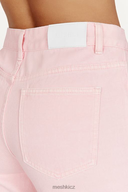 oblečení Meshki ainsley středně dlouhé džíny ruměnec růžový V0D0D1605