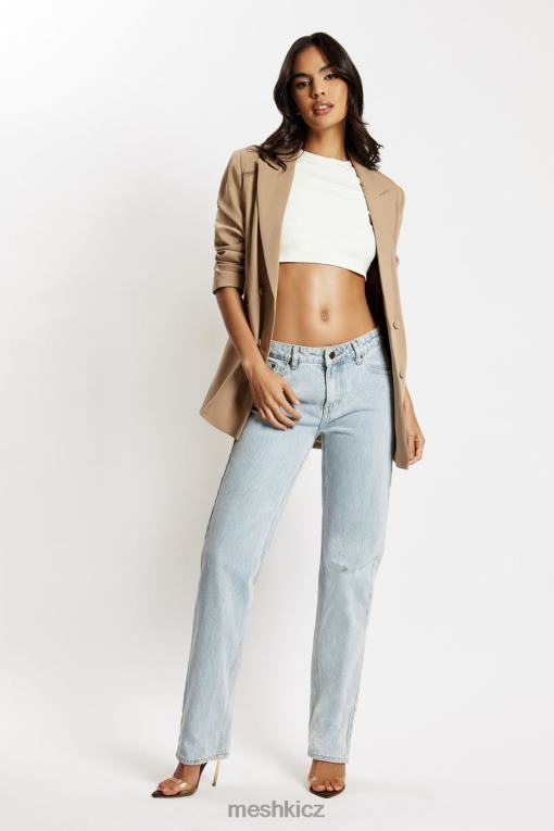 oblečení Meshki džínové džíny sonya s nízkým vzestupem světle modrá V0D0D1610