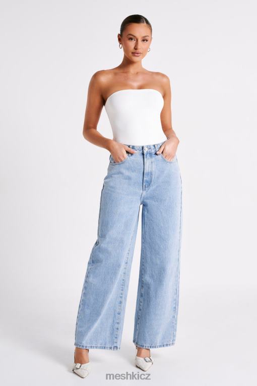 oblečení Meshki havraní volné džíny středně modré praní V0D0D1243