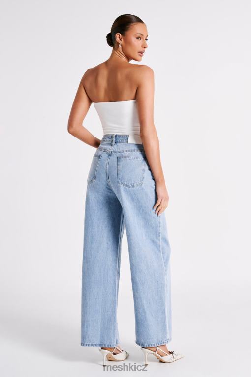 oblečení Meshki havraní volné džíny středně modré praní V0D0D1243