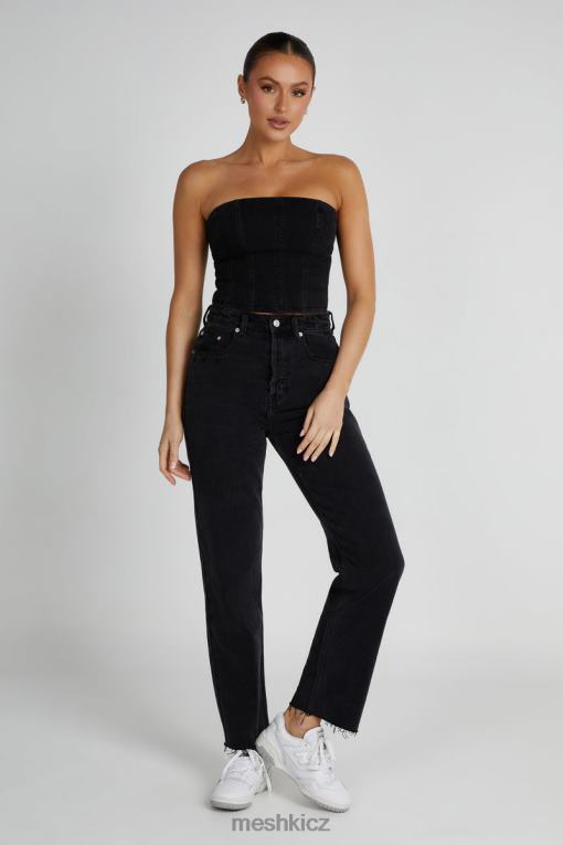 oblečení Meshki tina máma jean vyprané černé V0D0D1319