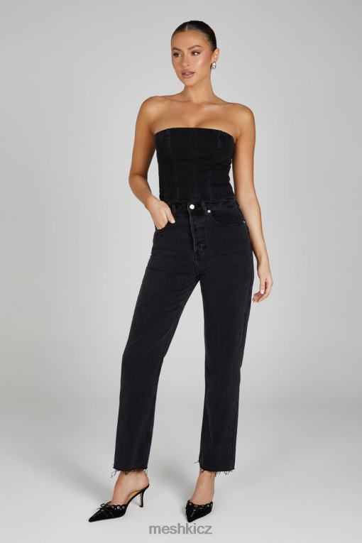 oblečení Meshki tina máma jean vyprané černé V0D0D1319