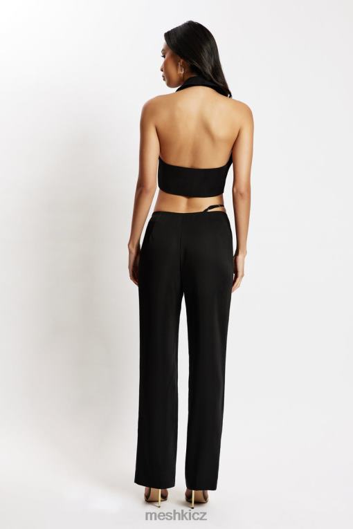 oblečení Meshki Semara nízké rovné nohavice Černá V0D0D1591