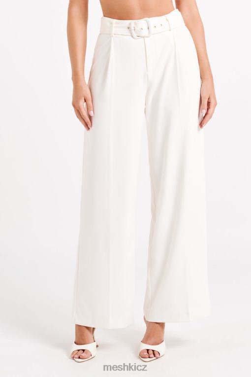 oblečení Meshki Tenley široké kalhoty slonová kost V0D0D1248