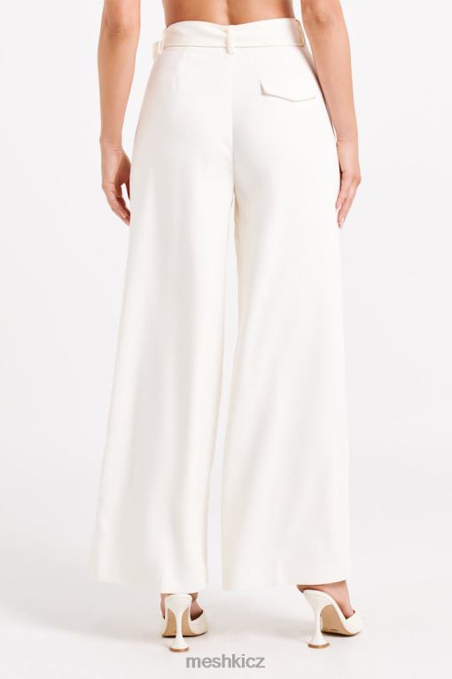 oblečení Meshki Tenley široké kalhoty slonová kost V0D0D1248