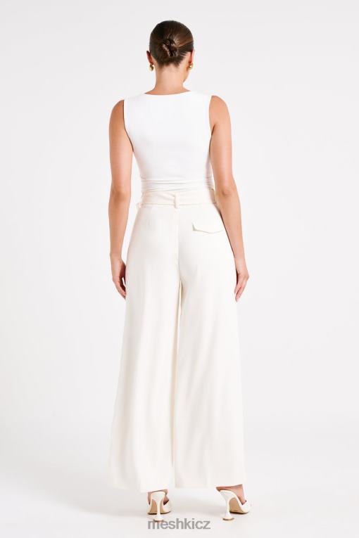 oblečení Meshki Tenley široké kalhoty slonová kost V0D0D1248