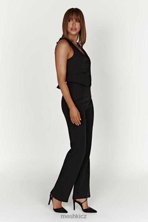 oblečení Meshki allanah rovné nohavice Černá V0D0D1311