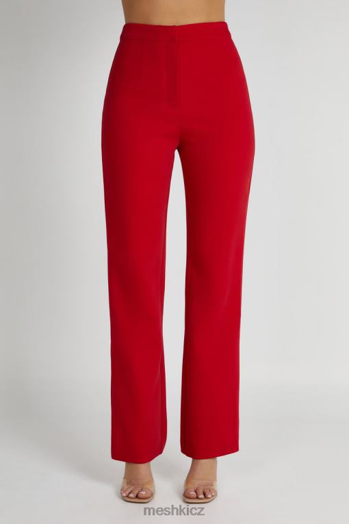 oblečení Meshki allanah rovné nohavice Červené V0D0D1326