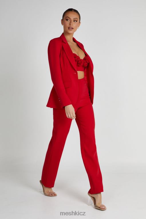 oblečení Meshki allanah rovné nohavice Červené V0D0D1326