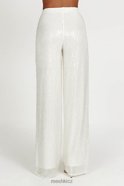 oblečení Meshki diaz flitrové kalhoty bílý V0D0D1356