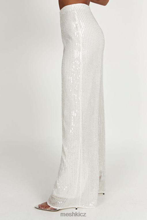 oblečení Meshki diaz flitrové kalhoty bílý V0D0D1356
