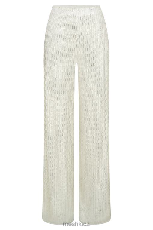 oblečení Meshki diaz flitrové kalhoty bílý V0D0D1356