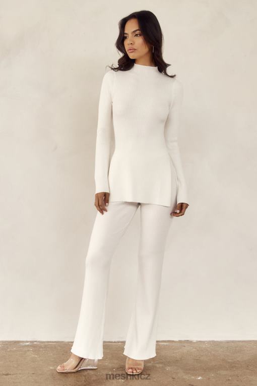 oblečení Meshki jovie pletené kalhoty špinavě bílé V0D0D1318