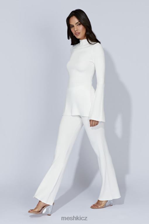 oblečení Meshki jovie pletené kalhoty špinavě bílé V0D0D1318