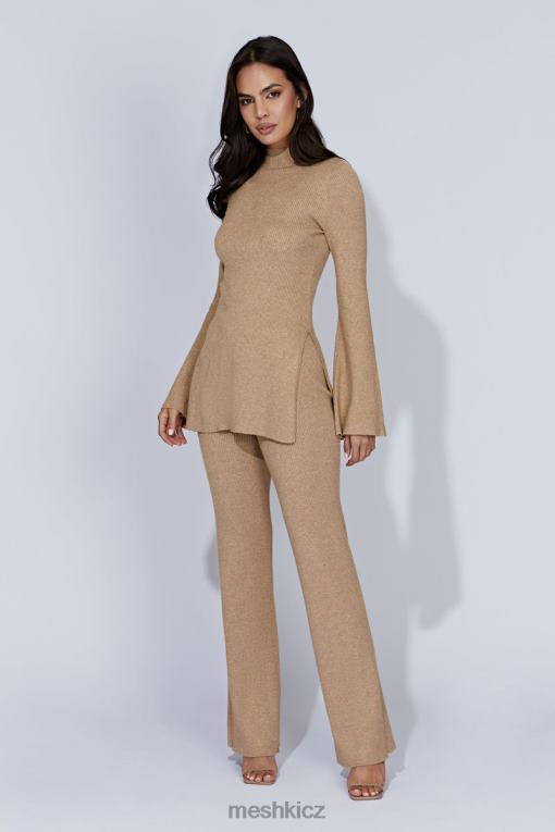 oblečení Meshki jovie pletené kalhoty taupe V0D0D1406