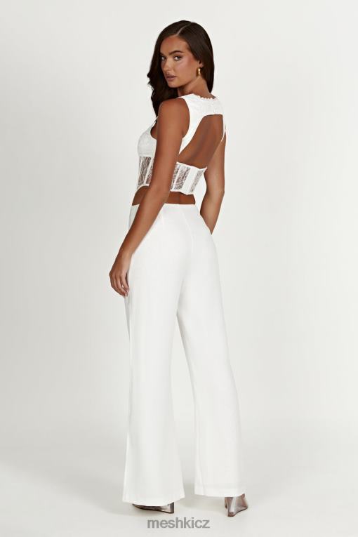 oblečení Meshki krajkové kalhoty estee bílý V0D0D1413