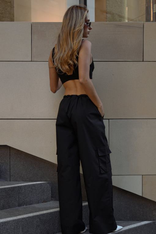 oblečení Meshki padákové kalhoty amara Černá V0D0D1592