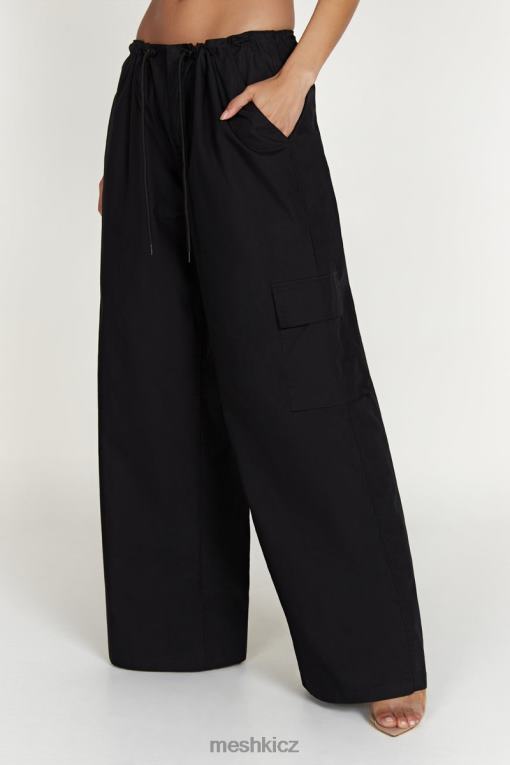 oblečení Meshki padákové kalhoty amara Černá V0D0D1592