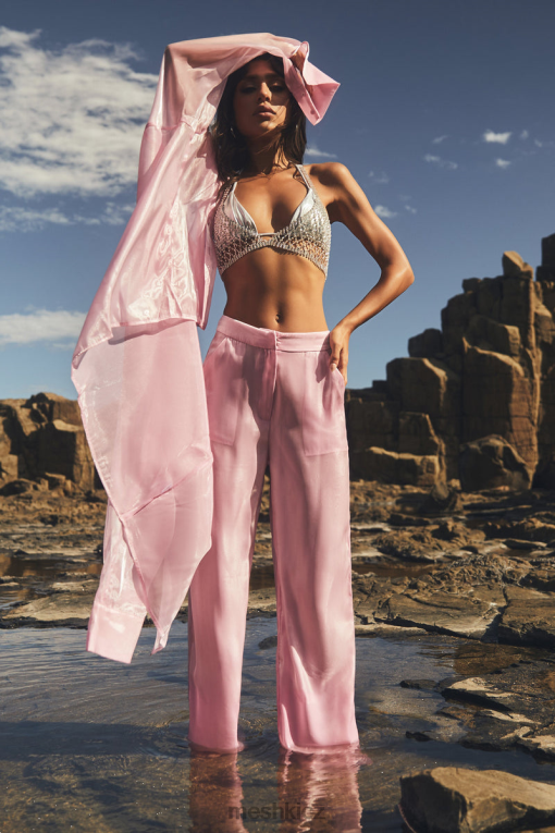 oblečení Meshki průsvitné kalhoty kinsley cukroví růžové V0D0D1607