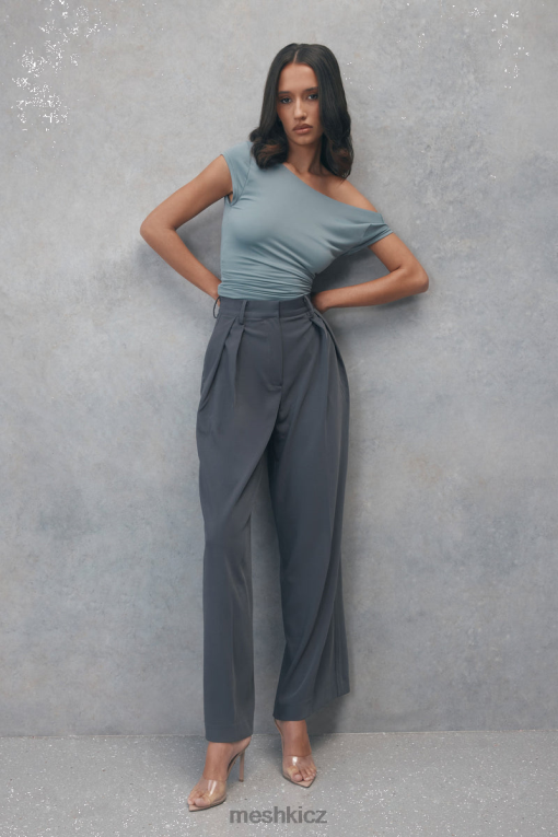 oblečení Meshki rovné nohavice jemima dřevěné uhlí V0D0D1441