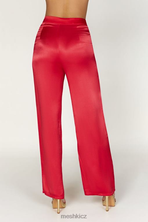 oblečení Meshki saténové kalhoty aspyn Červené V0D0D1428