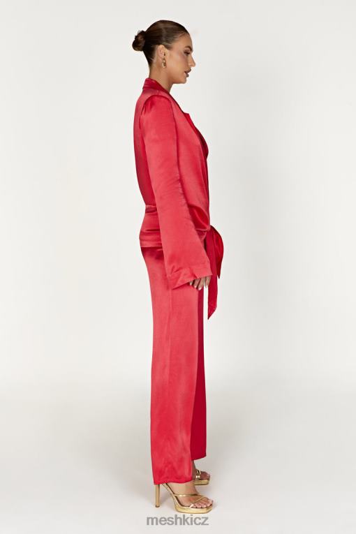 oblečení Meshki saténové kalhoty aspyn Červené V0D0D1428
