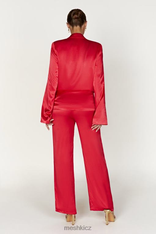 oblečení Meshki saténové kalhoty aspyn Červené V0D0D1428