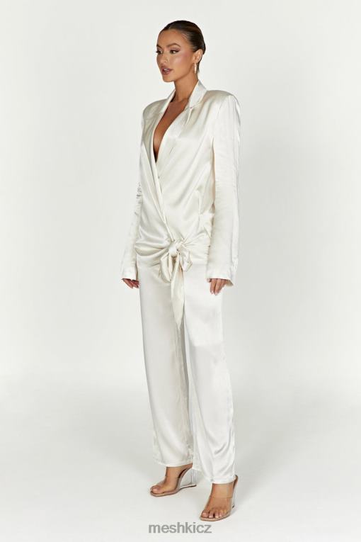 oblečení Meshki saténové kalhoty aspyn slonová kost V0D0D1517