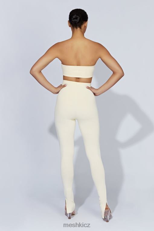 oblečení Meshki michelle boční dělené legíny krém V0D0D1470