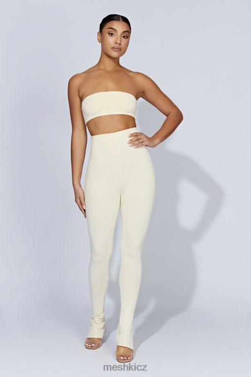 oblečení Meshki michelle boční dělené legíny krém V0D0D1470