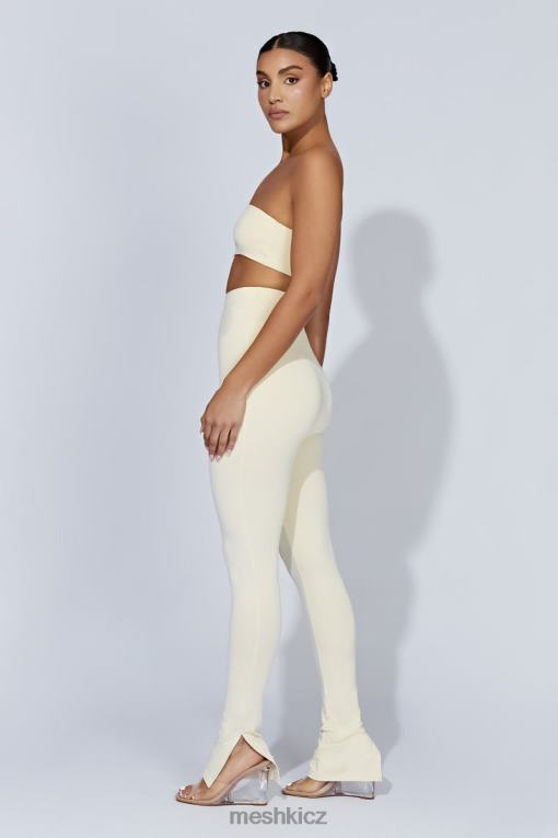 oblečení Meshki michelle boční dělené legíny krém V0D0D1470