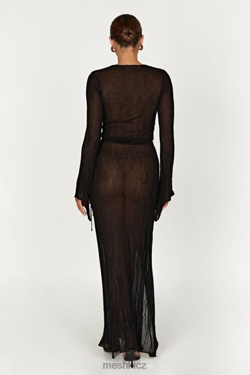 oblečení Meshki Akari pletená maxi sukně Černá V0D0D1305