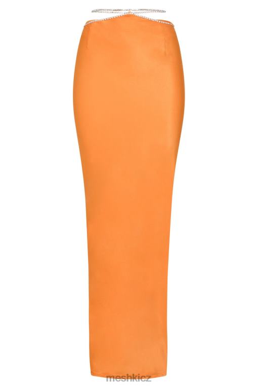 oblečení Meshki Diamantová maxi sukně dayana mandarinka V0D0D1384