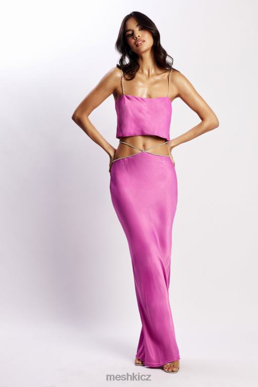 oblečení Meshki Diamantová maxi sukně dayana nachový V0D0D1546