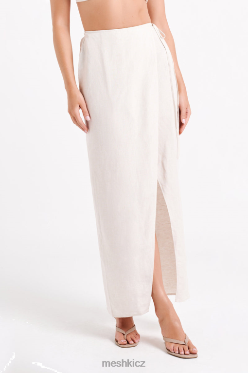 oblečení Meshki Fatima plátěná maxi sukně přírodní V0D0D1234