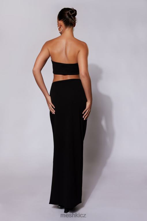 oblečení Meshki Maxi sukně anastasia diamante rope s rozparkem Černá V0D0D1557