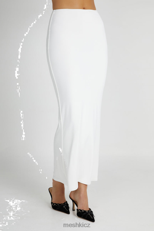 oblečení Meshki Maxi sukně olympia z recyklovaného nylonu s rybím ocasem bílý V0D0D1259