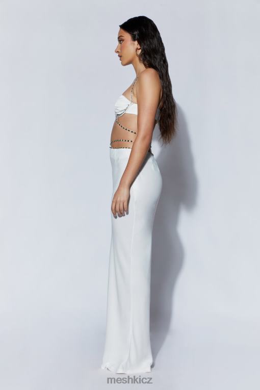 oblečení Meshki Maxi sukně s diamantovým lemem havva bílý V0D0D1562