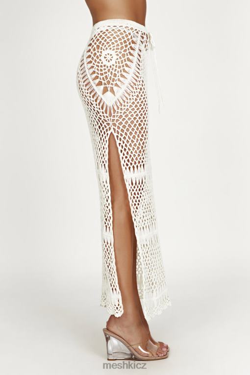 oblečení Meshki bonnie háčkovaná maxi sukně bílý V0D0D1439