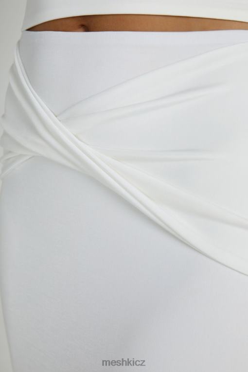 oblečení Meshki ceri maxi twist sukně bílý V0D0D1344