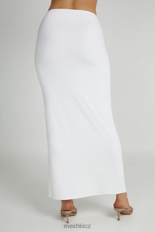 oblečení Meshki ceri maxi twist sukně bílý V0D0D1344