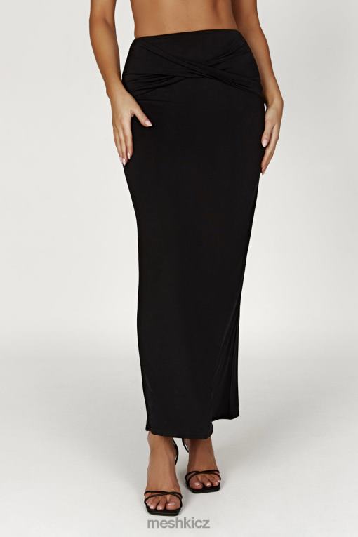 oblečení Meshki ceri maxi twist sukně Černá V0D0D1353
