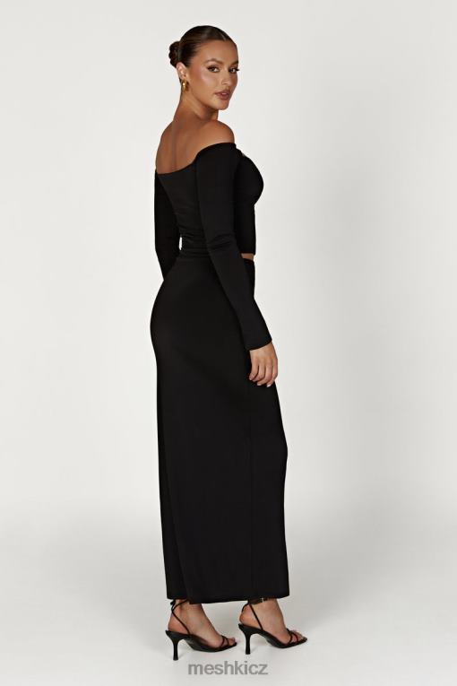 oblečení Meshki ceri maxi twist sukně Černá V0D0D1353