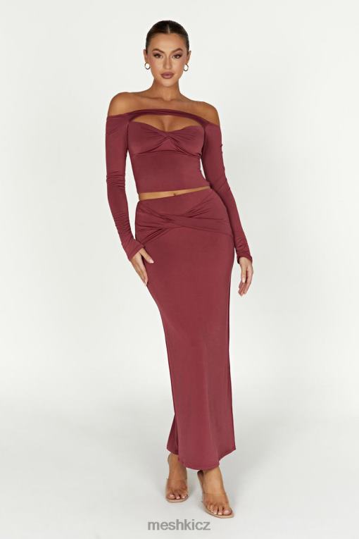 oblečení Meshki ceri maxi twist sukně víno V0D0D1354
