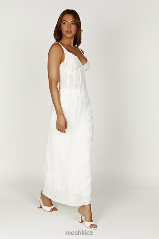 oblečení Meshki elsie plisse maxi sukně bílý V0D0D1362