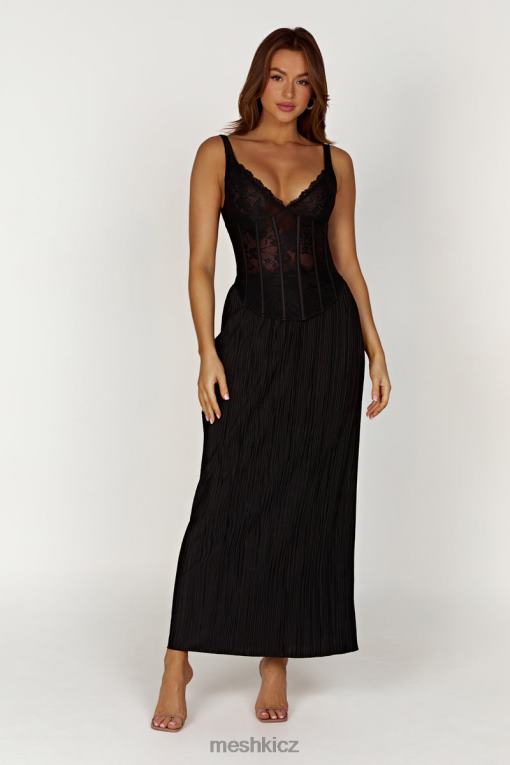 oblečení Meshki elsie plisse maxi sukně Černá V0D0D1365