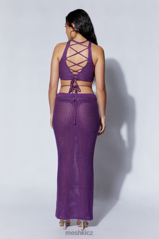 oblečení Meshki háčkovaná maxi sukně raquel hroznový V0D0D1541