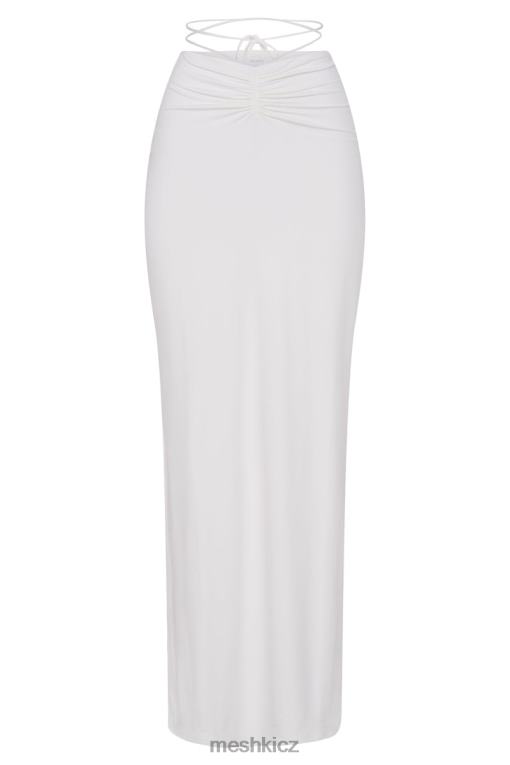 oblečení Meshki jantarová rozevlátá maxi sukně bílý V0D0D1572