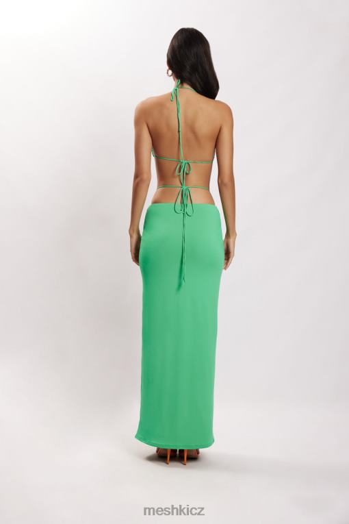oblečení Meshki jantarová rozevlátá maxi sukně zelená V0D0D1573